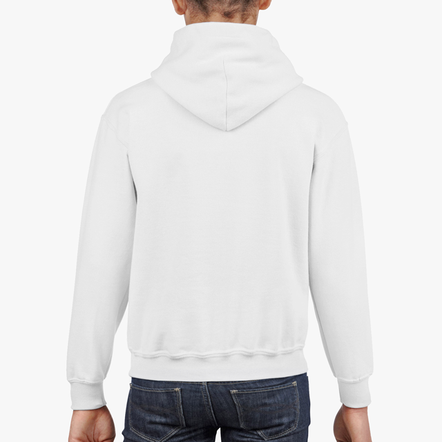 GILDAN YOUTH Size S-XL Heavy Blend Hooded Hoodie Fleece Sweatshirt Jumper 18500B 