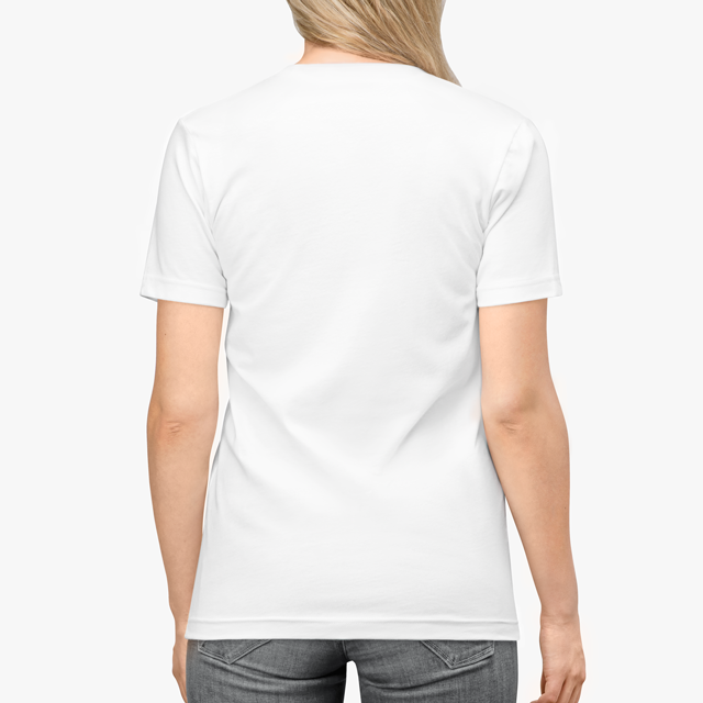 Bella Canvas Unisex Jersey Short-Sleeve V-Neck T-Shirt 2XL - Style # 3005 - Original Label White Marble 