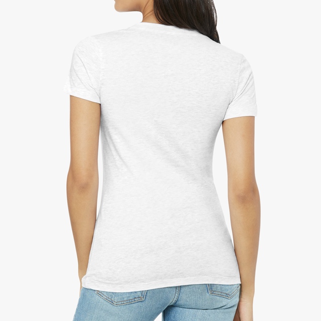 Women's Jersey Short Sleeve Deep V-Neck Tee - Thumbnail Image