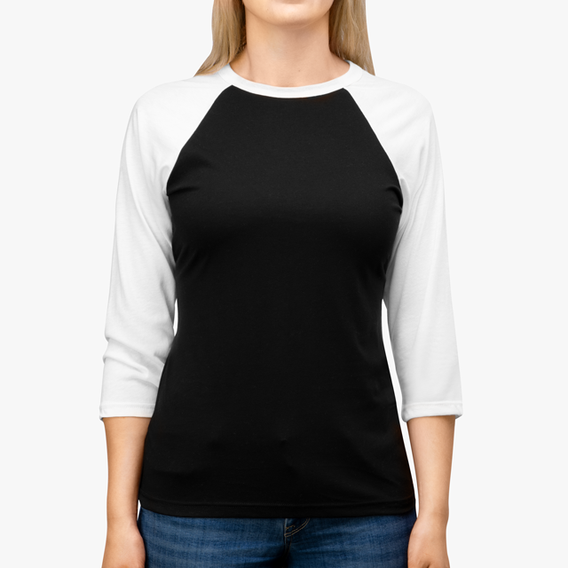 Black & White Baseball Tee