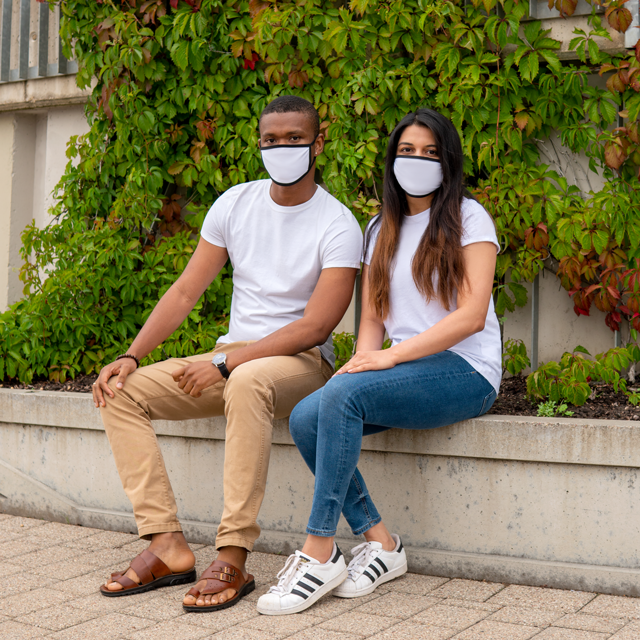 Mixed-Fabric Face Mask - Thumbnail Image