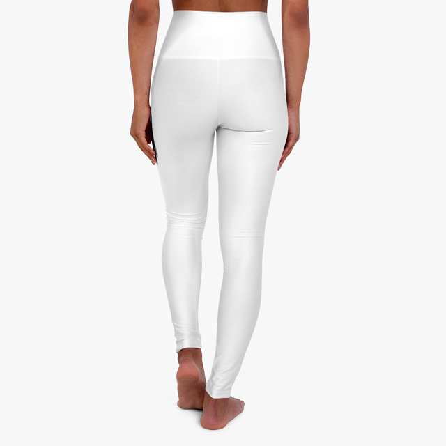 High Waisted Yoga Leggings (AOP) - Thumbnail Image