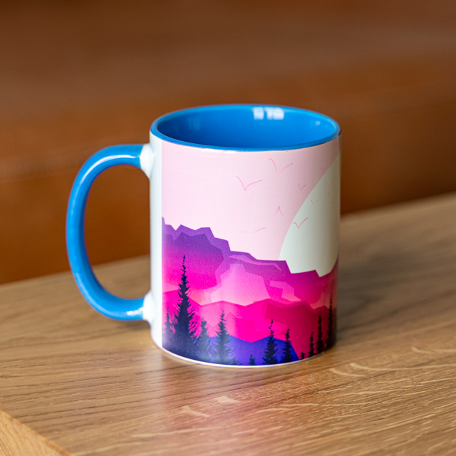 Ins High Appearance Level Mug Design Sense Gradient Color Ceramic