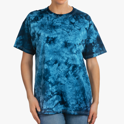 Green/Black Crystal Wash Tie Dye T-shirt