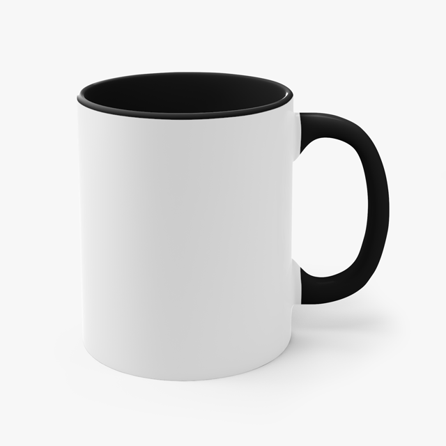 Custom Accent Coffee Mug | 11oz, Two-Tone Mug