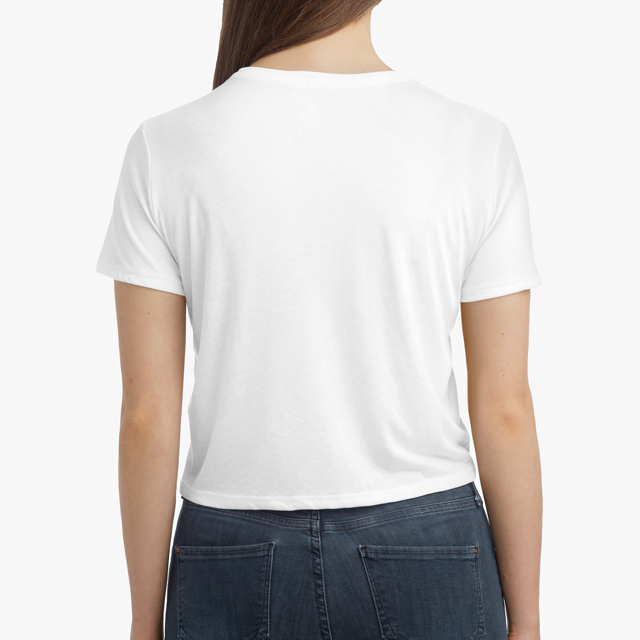 Women's Flowy Cropped Tee - Thumbnail Image