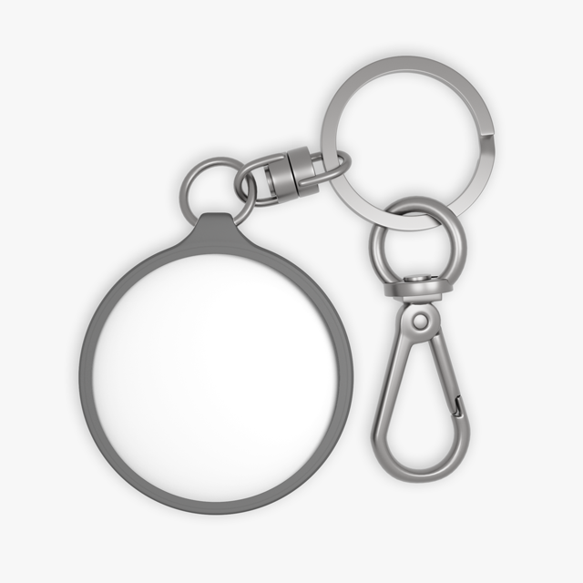 Custom Keyrings Customizable Tag, Round Shape