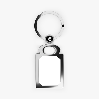 Key Chain Metal Dual Side Rotating Center Sublimation Oval