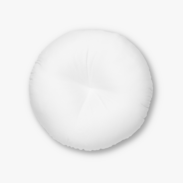 White round outlet pillow