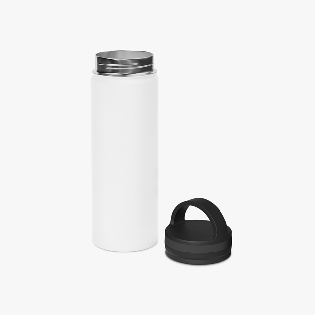 Stainless Steel Water Bottle, Handle Lid - Thumbnail Image