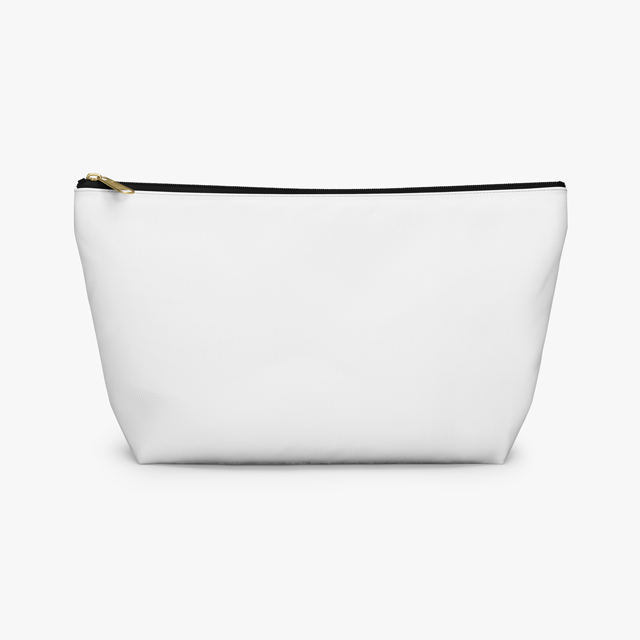 Black and white top pouch