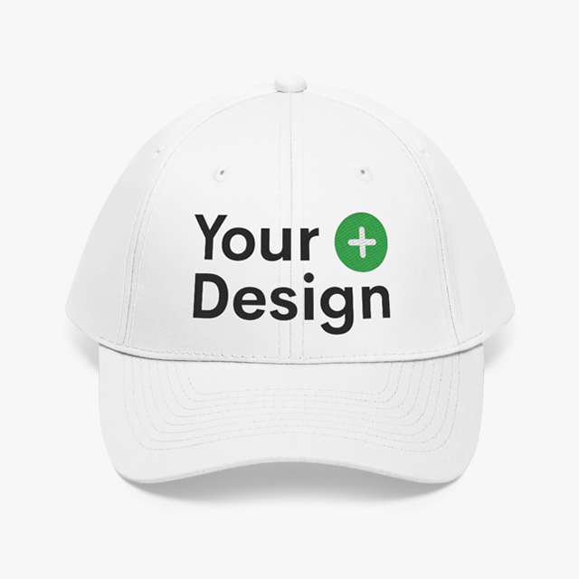 Personalizable Embroidered Unisex Twill Hat | CP 80