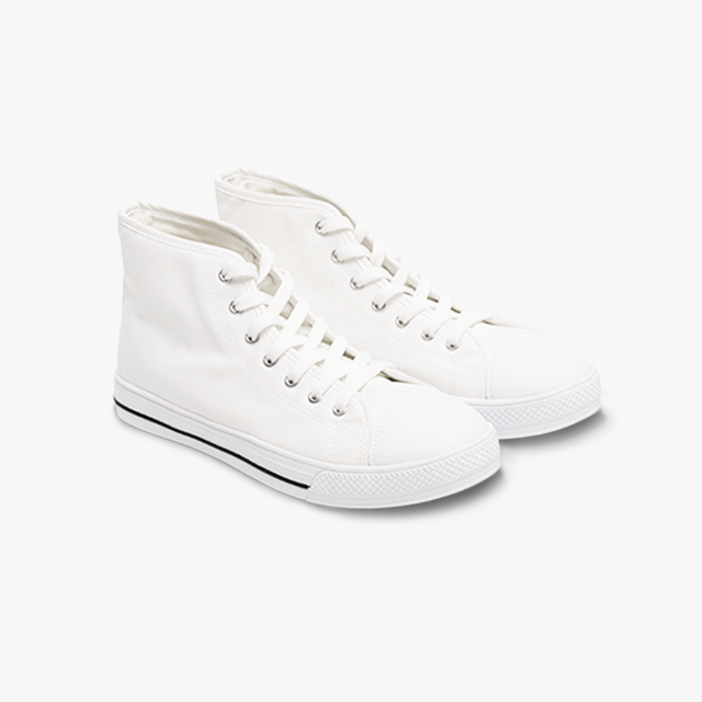 Plain high 2024 top sneakers