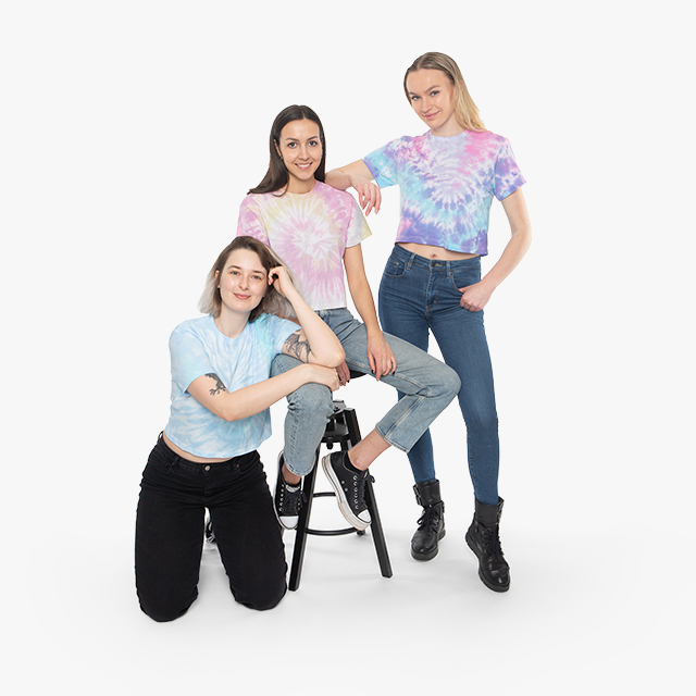 Women's Tie-Dye Crop Tee - Thumbnail Image