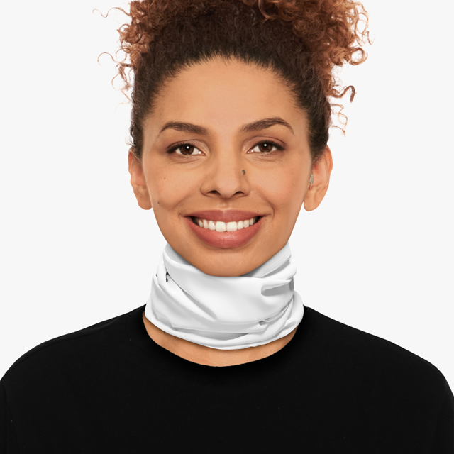 Winter Neck Gaiter With Drawstring - Thumbnail Image
