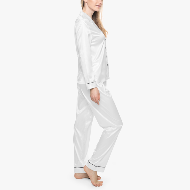 Women's Satin Pajamas (AOP) - Thumbnail Image