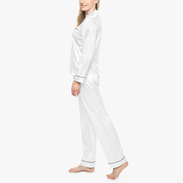 Women's Satin Pajamas (AOP) - Thumbnail Image