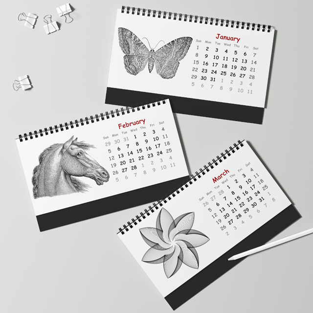 Personalized Desk Calendar Printify