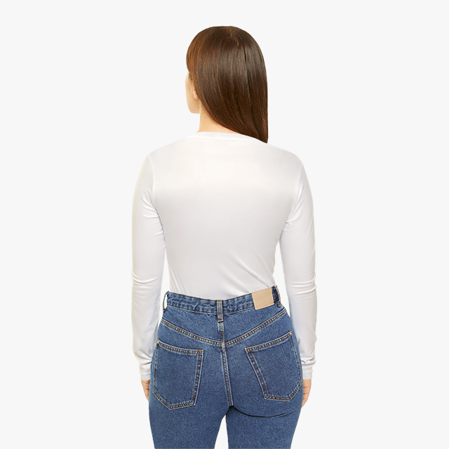 Women's Long Sleeve V-neck Shirt (AOP) - Thumbnail Image