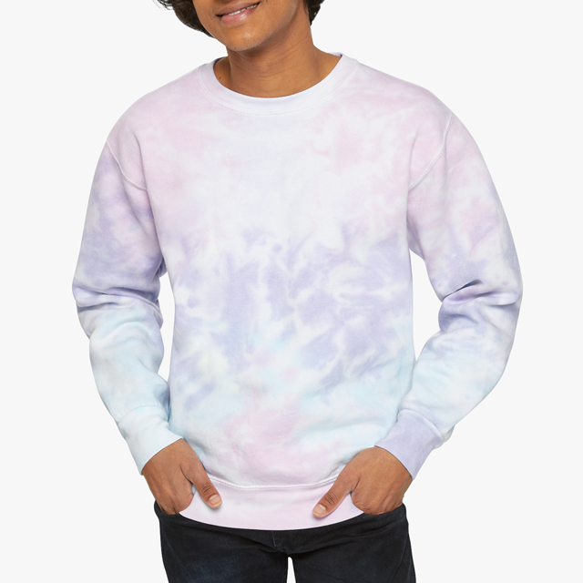 Pink and grey discount tie dye sweatshirt