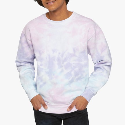 Purple shirt with reverse tie dye! Imagine your logo on this shirt