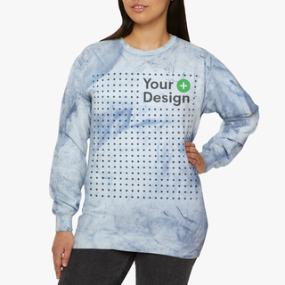 Unisex Crewneck Sweatshirt USA Logo Grey Design Clothfusion