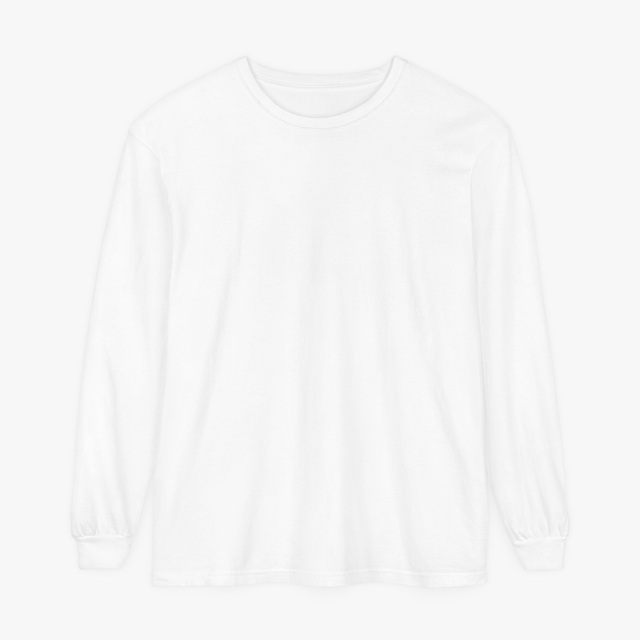 Unisex Garment-dyed Long Sleeve T-Shirt - Thumbnail Image