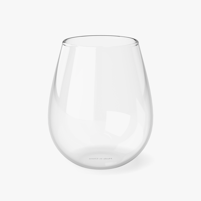 Acrylic Stemless Wine Glass with Custom Imprint