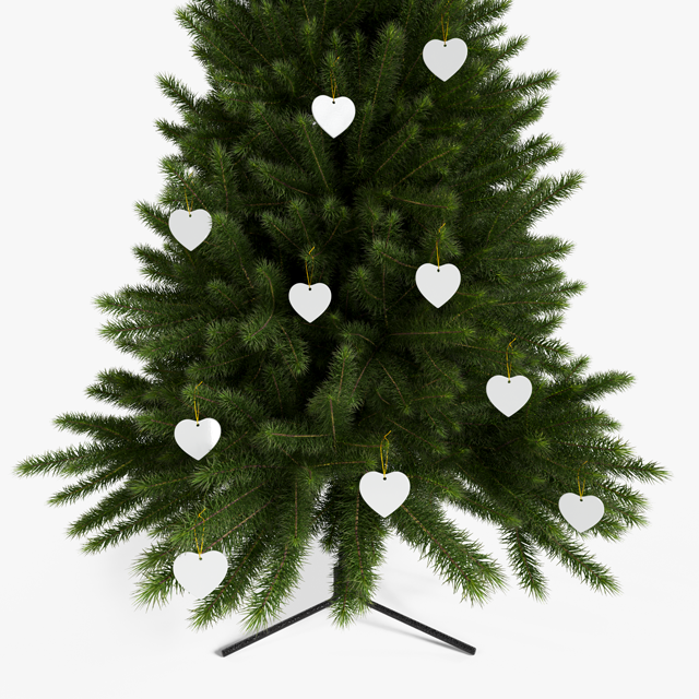 Ceramic Ornaments, 2-Side Print, (1pc, 3pcs, 5pcs, 10pcs) - Thumbnail Image