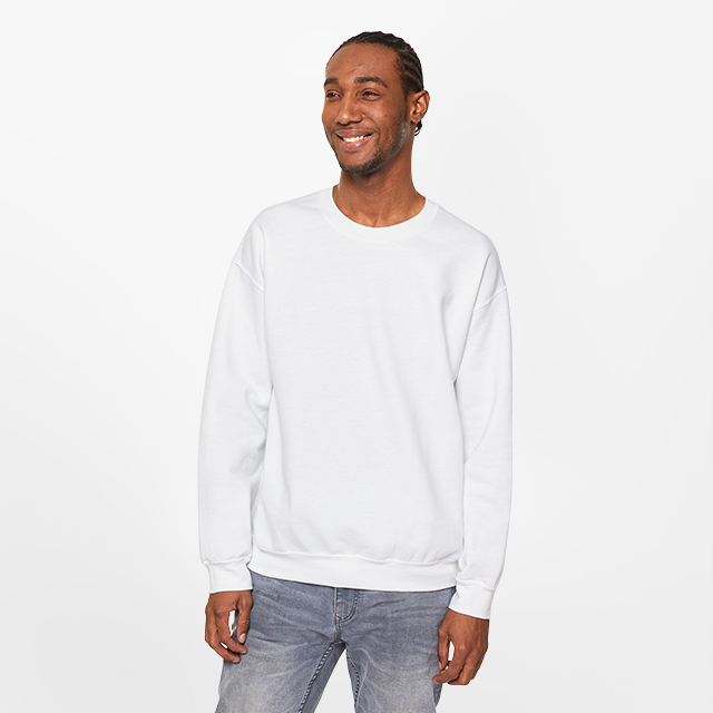 Plain crew neck outlet sweatshirt