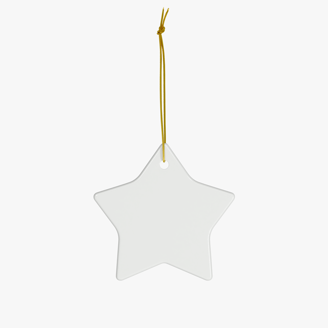 Ceramic Ornament, 4 Shapes - Thumbnail Image