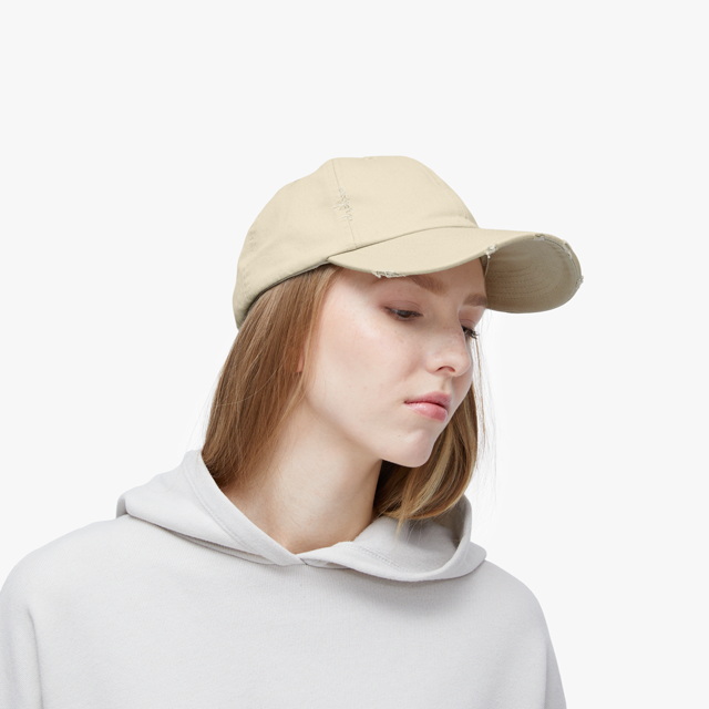 Unisex Distressed Cap - Thumbnail Image
