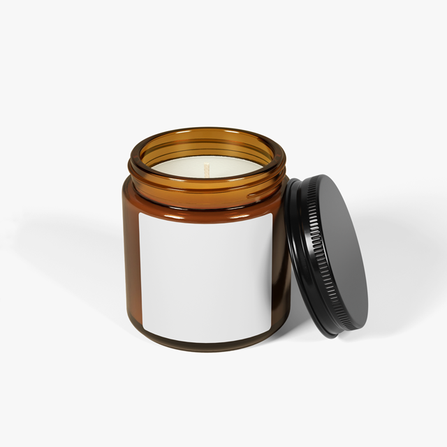 Scented Soy Candle (Multi-Size, Amber Jar) - Thumbnail Image