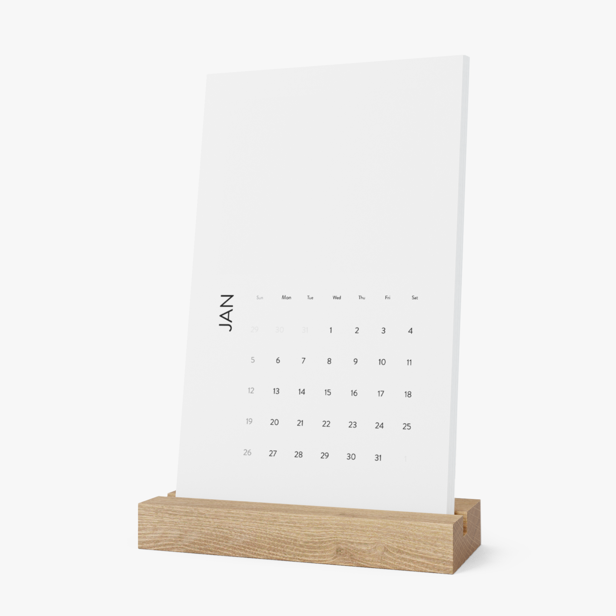 Vertical Photo Desk Calendar