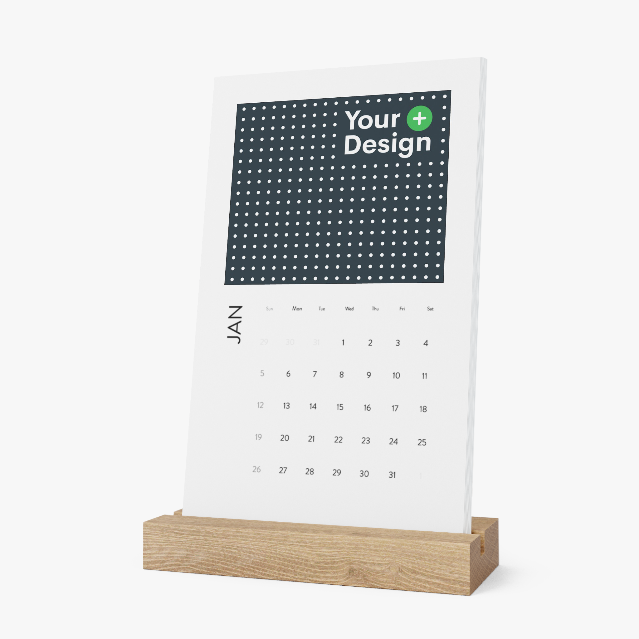 Vertical Photo Desk Calendar