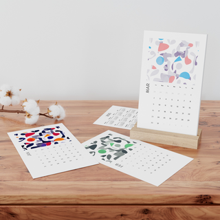 Vertical Photo Desk Calendar