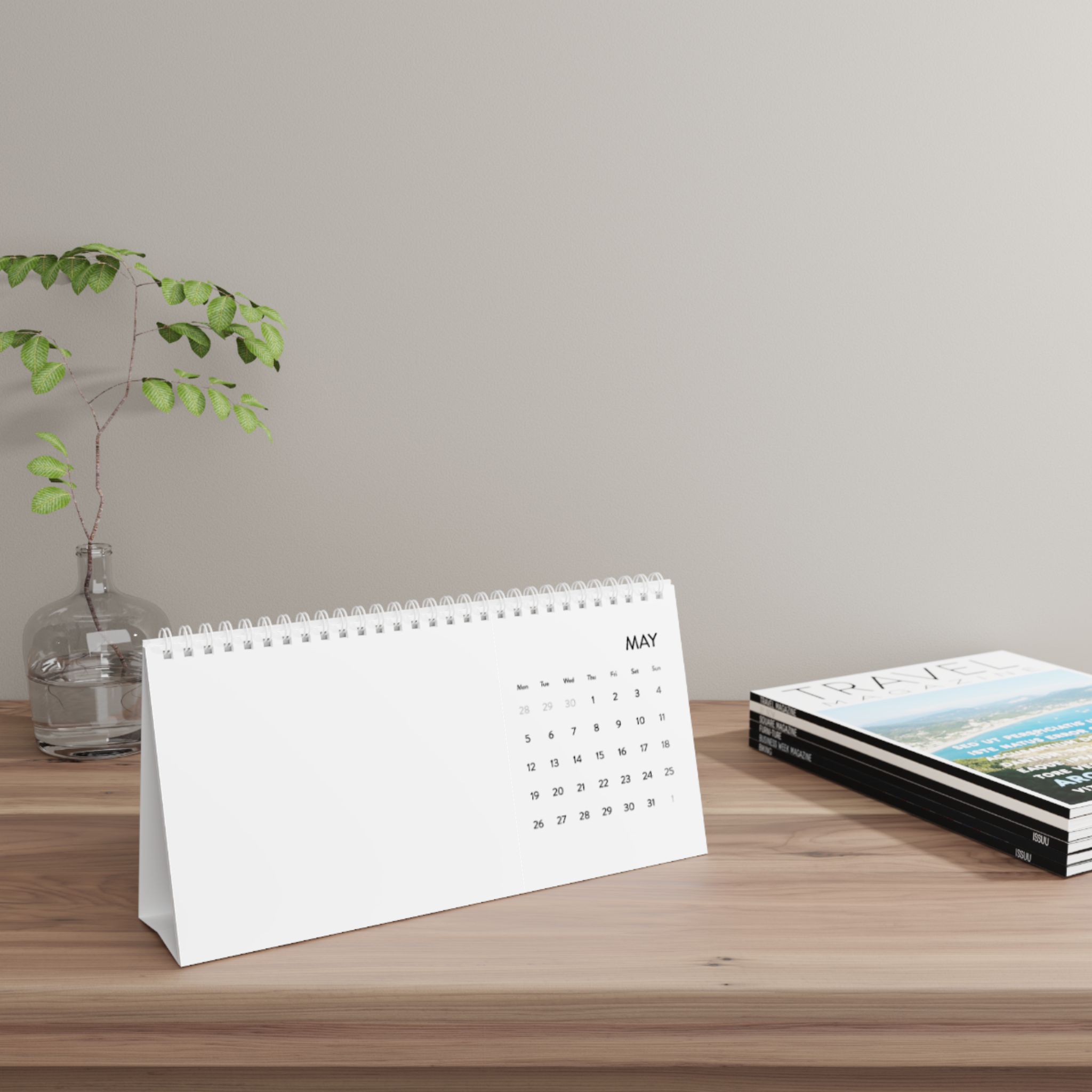 Desk Calendar (2025 grid) - Thumbnail Image