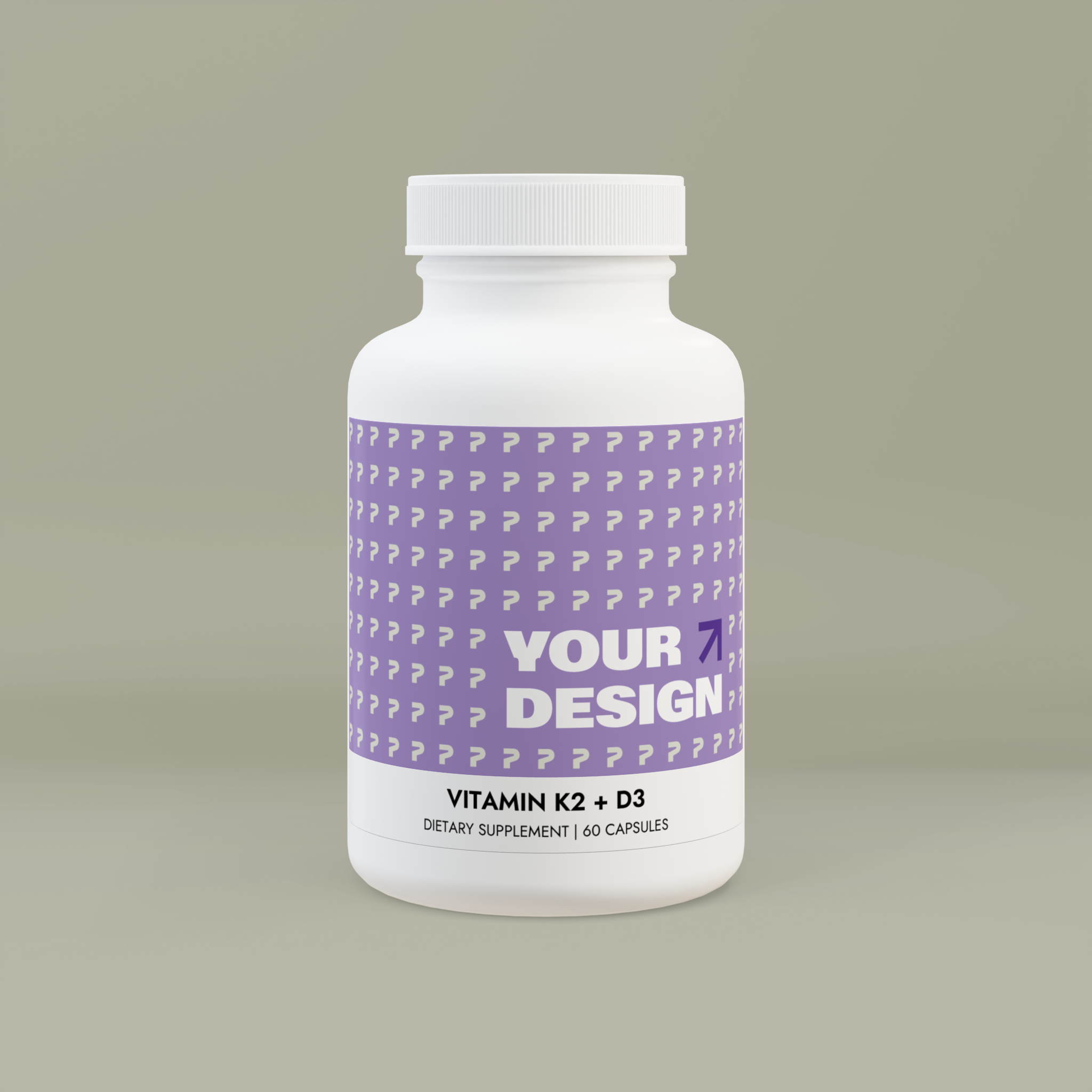 Vitamin K2 + D3 Supplement (60 Capsules)