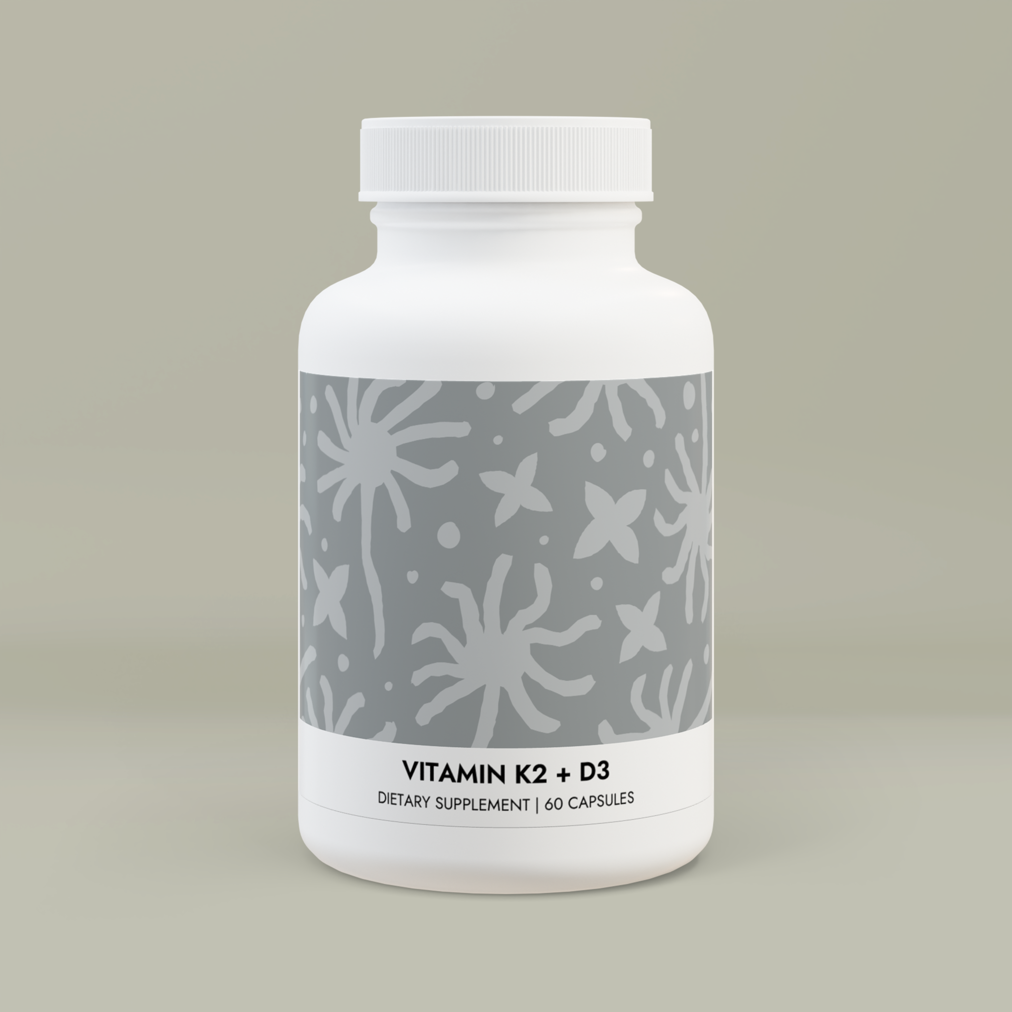 Vitamin K2 + D3 Supplement (60 Capsules)Design