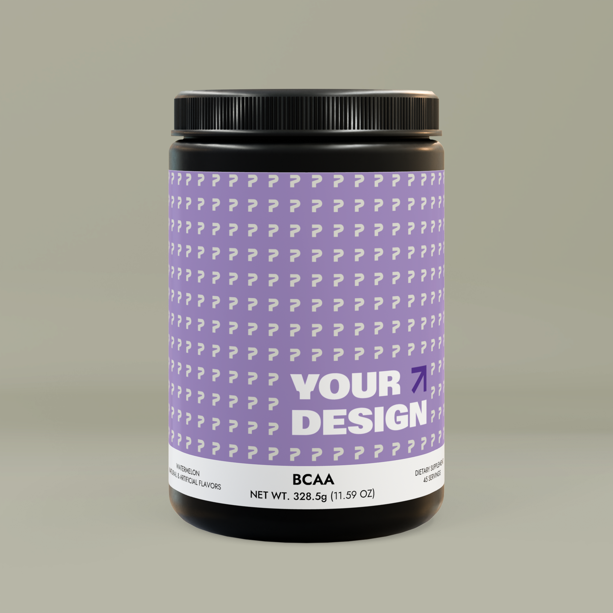 BCAA Supplement, Watermelon (325g, 11.46oz, 45 servings)