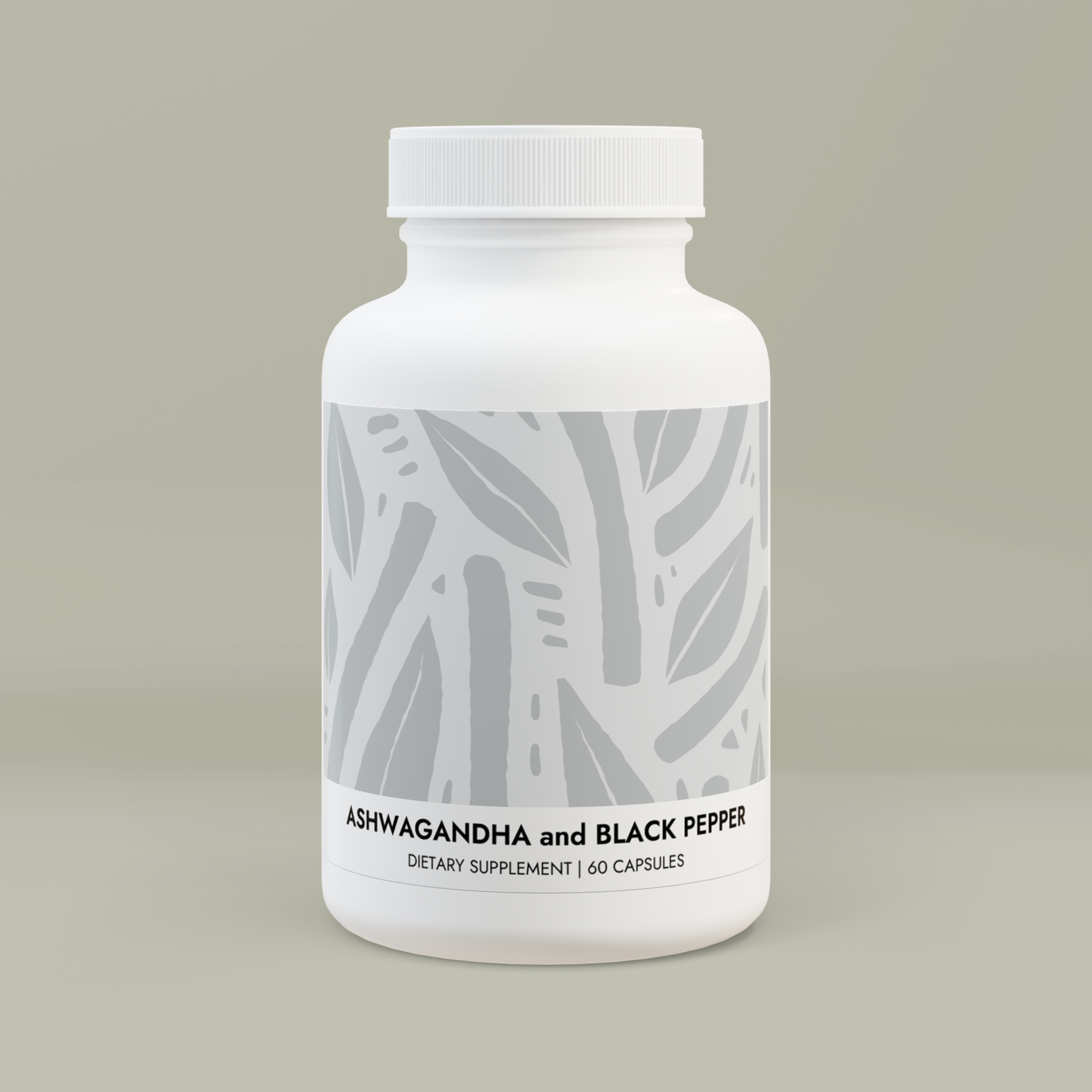 Ashwagandha and Black Pepper Supplement (60 capsules) - Main Image