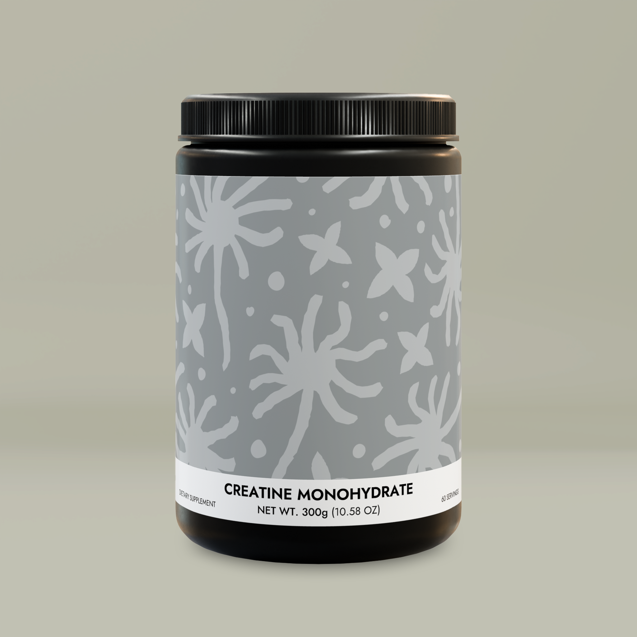 Creatine Monohydrate Supplement (300g, 10.58oz)Design
