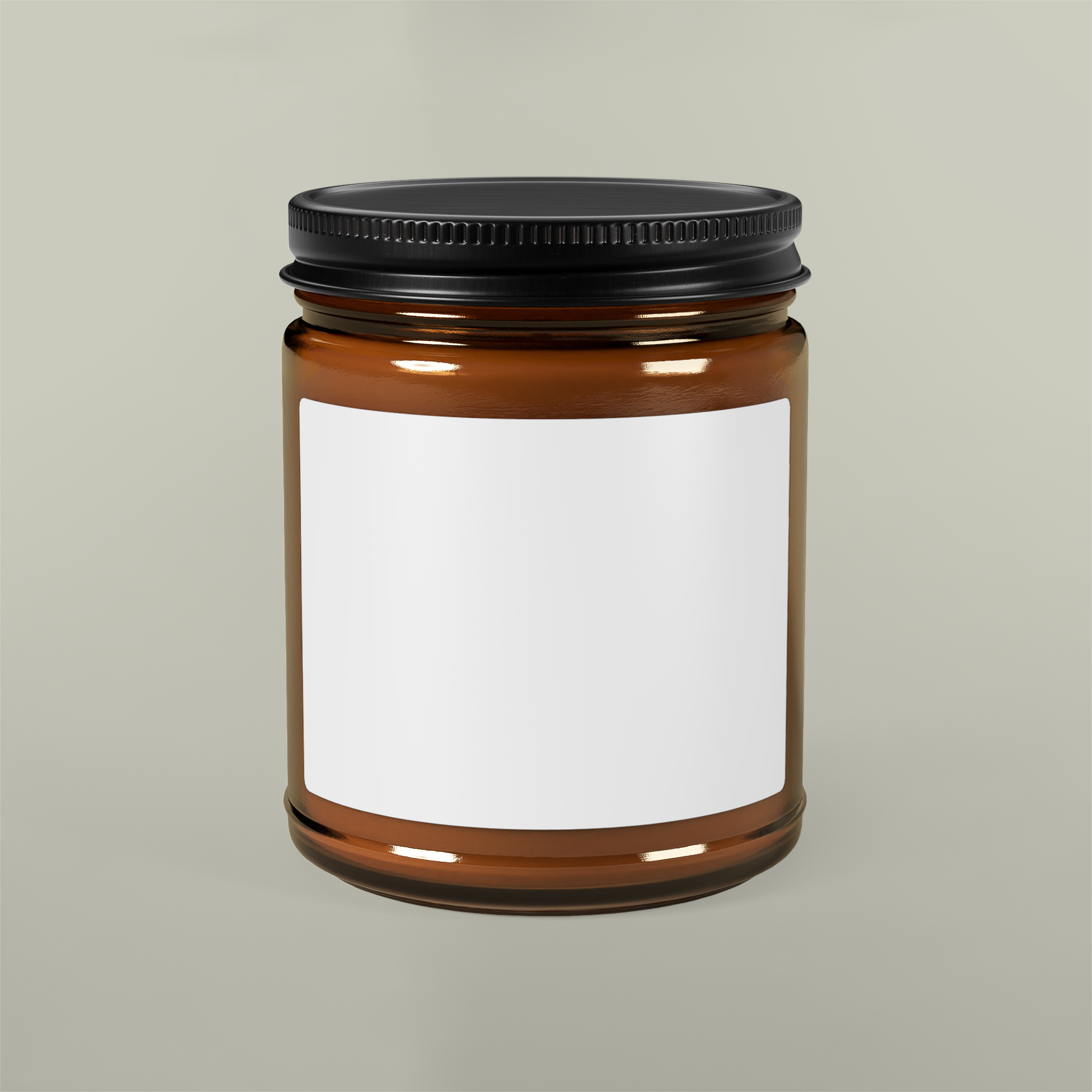 Scented Soy Candle (Multi-Size, Amber Jar)Design