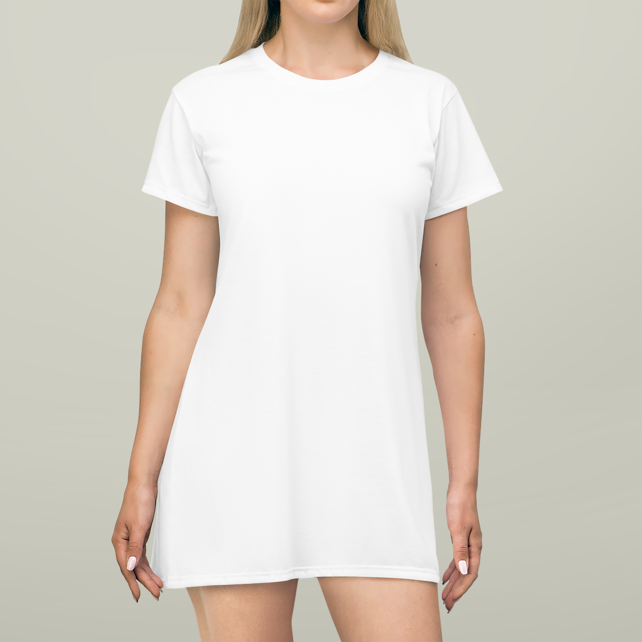 PersonalizedAllOverPrintT-shirtDress