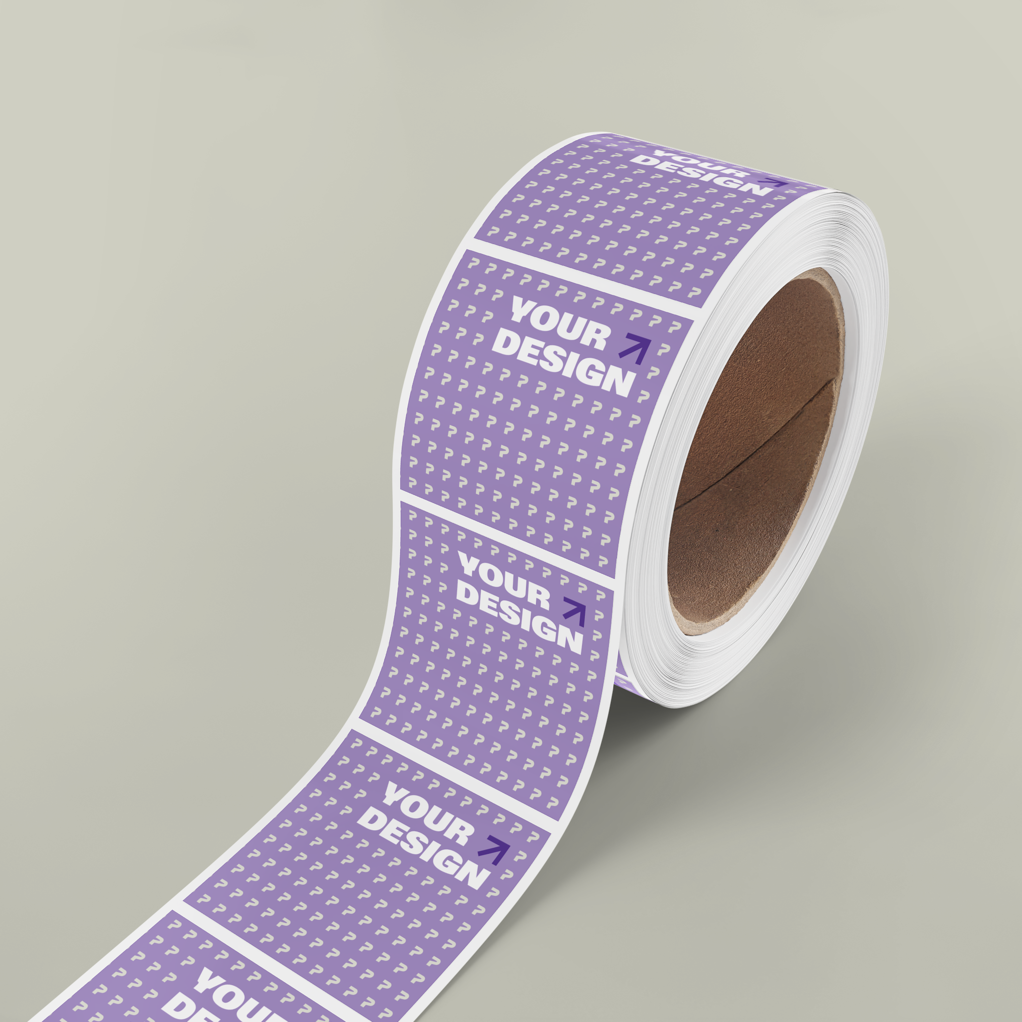 Square Sticker Label Rolls