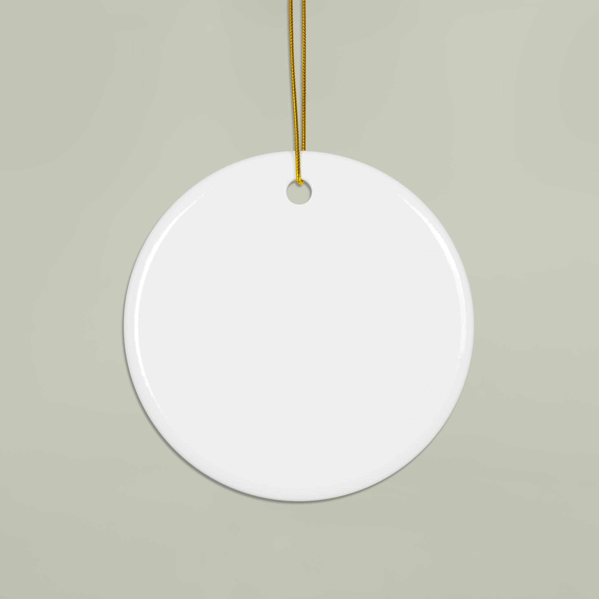 Ceramic Ornaments, 2-Side Print, (1pc, 3pcs, 5pcs, 10pcs) - Main Image