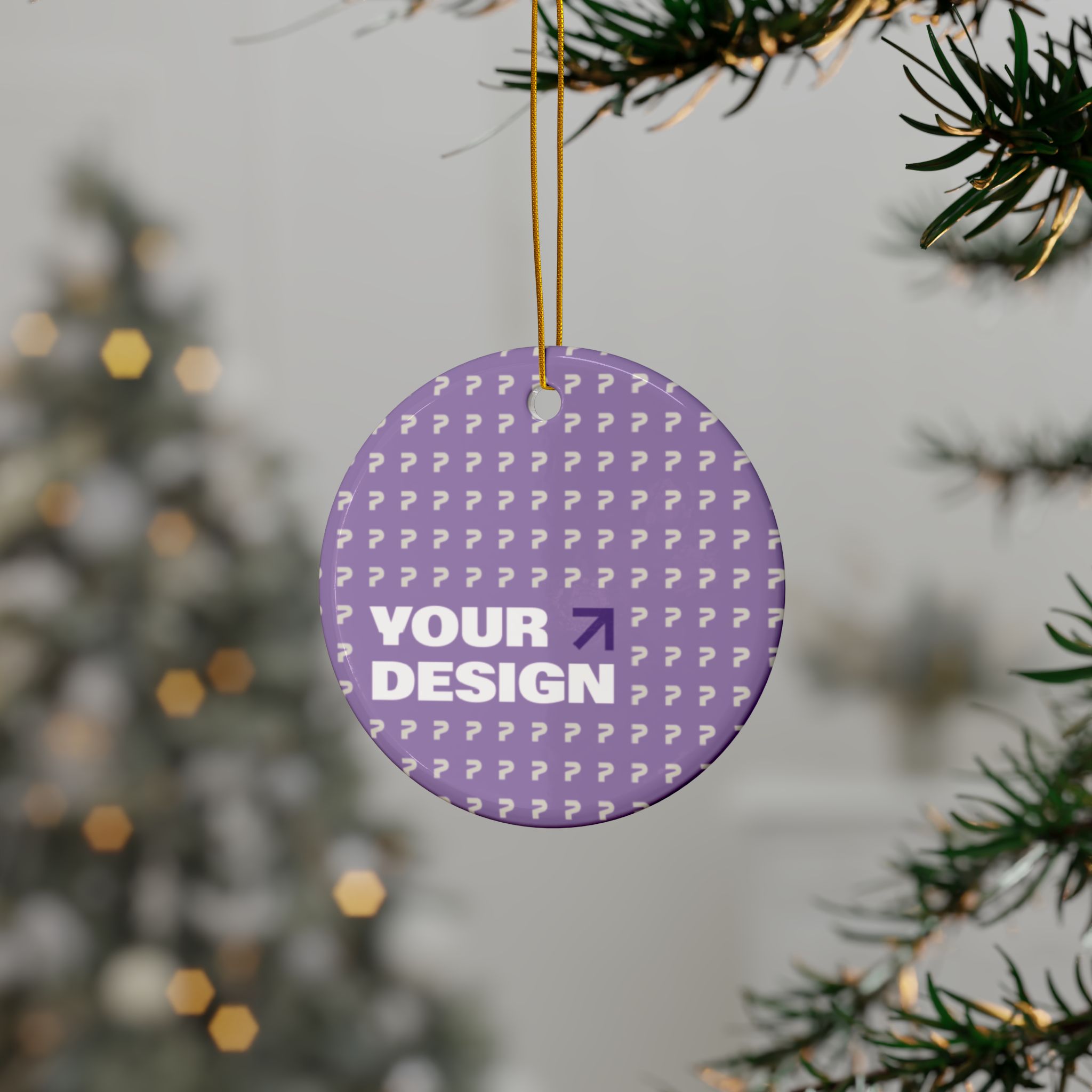 ★hug your skin★ Ornament printed top white GE 14-in Angel White/Gold White Christmas Tree Topper