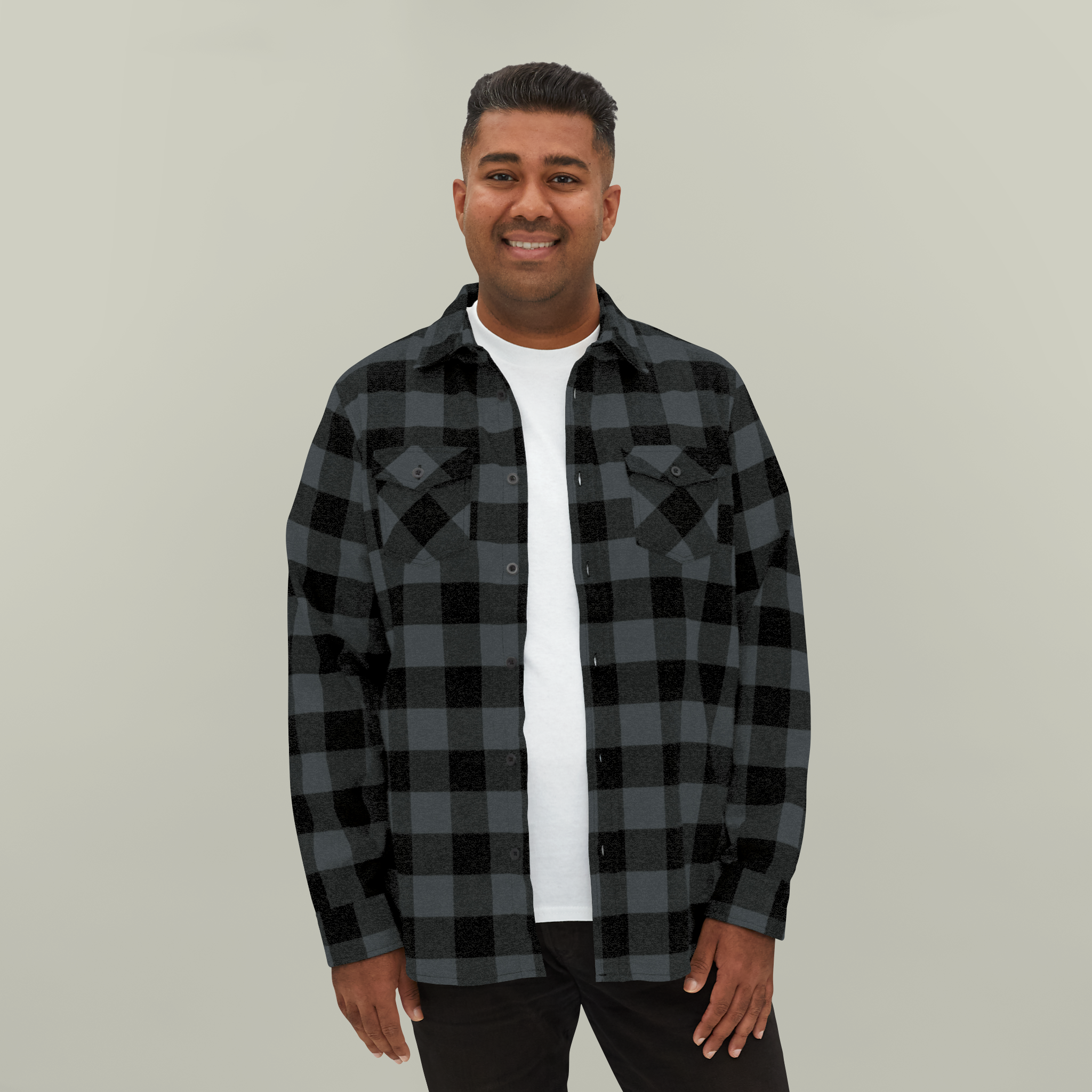 トップス 23AW ALONE PRINTED FLANNEL SHIRT Personalized Flannel Shirts | Printify