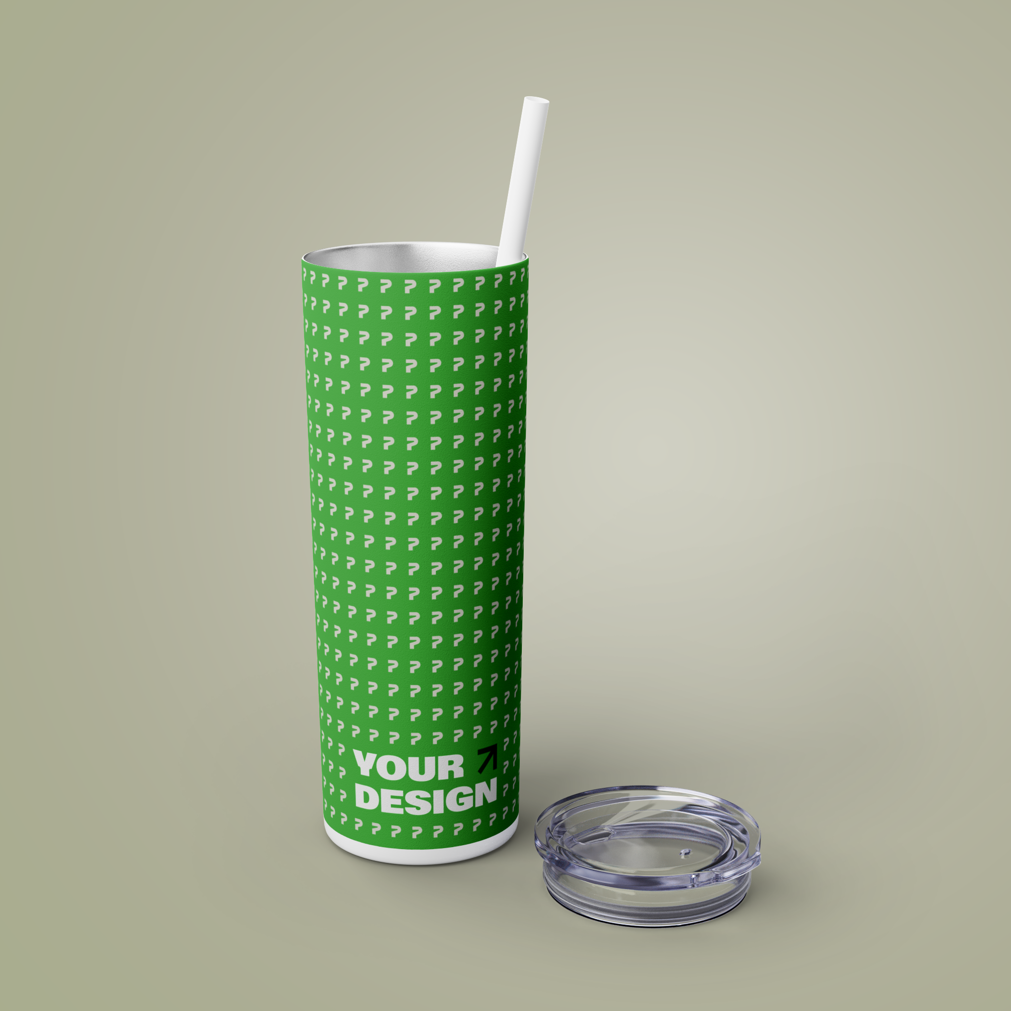 Skinny Tumbler with Straw, 20oz
