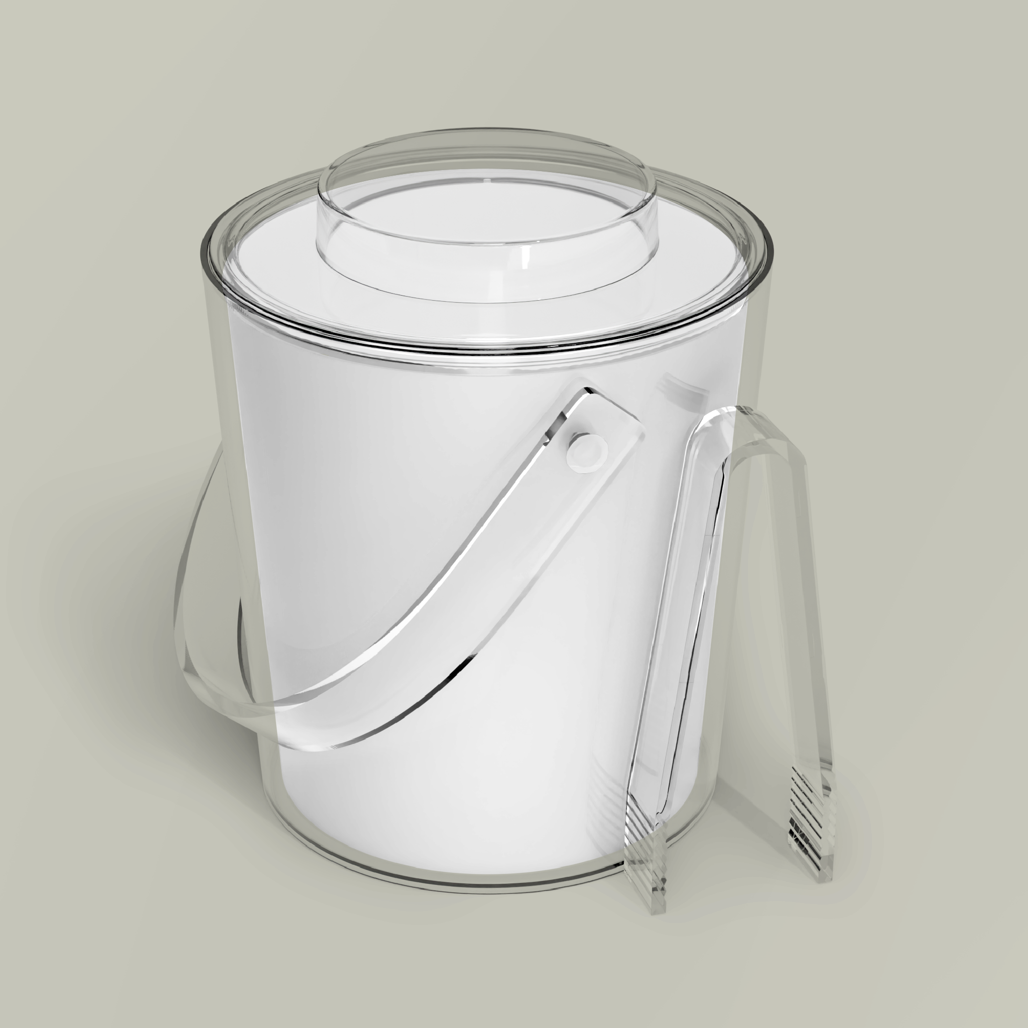 Ice Bucket with TongsDesign